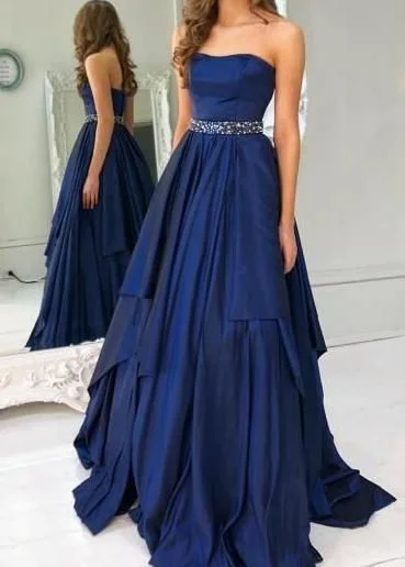Strapless A-line Long Prom Dress ,2019 Fashion Formal Dresses ,Modest Pageant Dress cg981 Strapless A-line Long Prom Dress ,2019 Fashion Formal Dresses ,Modest Pageant Dress cg981
