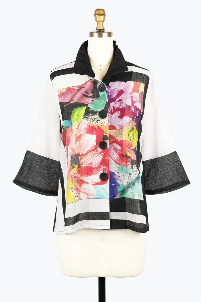Damee 2436-MLT S25 FFrame Art Jacket Rayon Jacket Velvet Jacket Corduroy Jacket