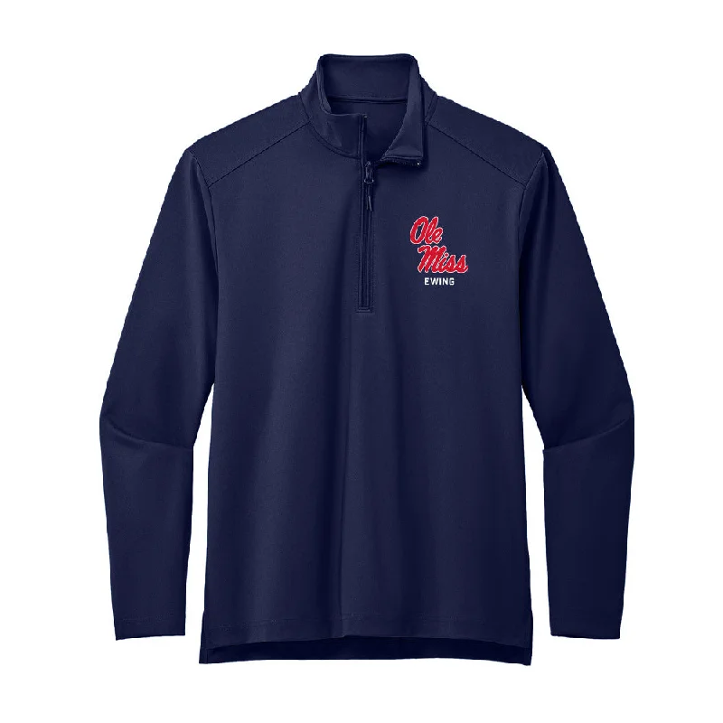 Ole Miss - NCAA Women's Soccer : Evie Ewing - Premium Quarter Zip Jacket Mesh Jacket Canvas Jacket Denim Jacket Ole Miss - NCAA Women's Soccer : Evie Ewing - Premium Quarter Zip Jacket Mesh Jacket Canvas Jacket Denim Jacket