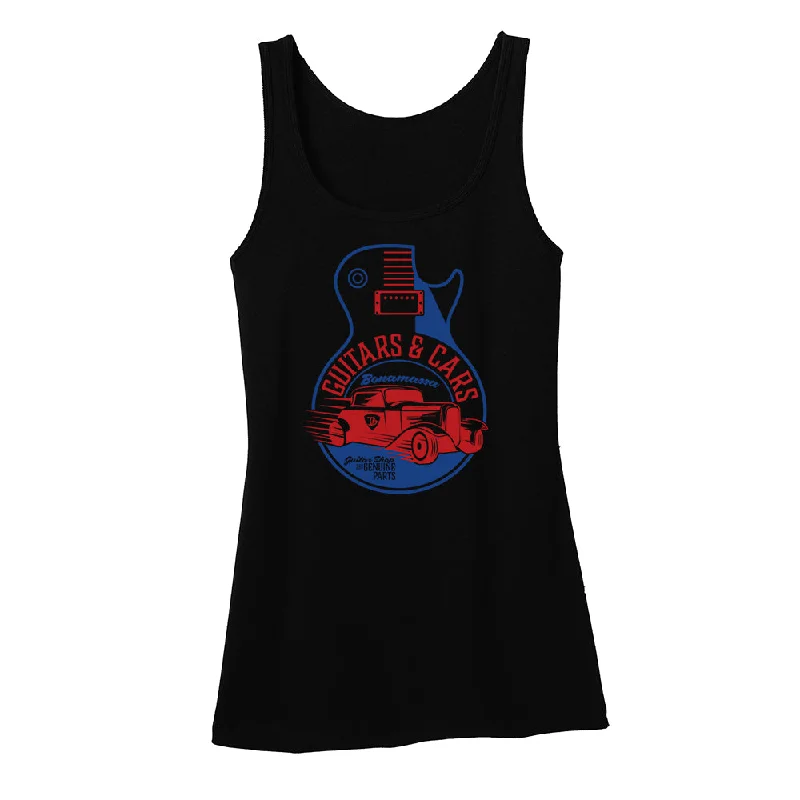 Guitars and Cars Tank (Women) mesh tank top