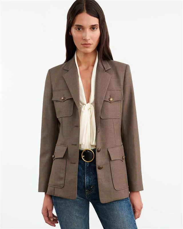 NELSON JACKET Satin Fabric Silk Fabric Chiffon Fabric