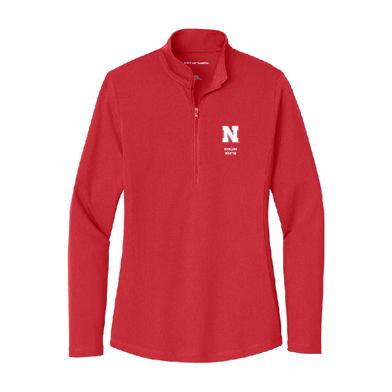 Nebraska - NCAA Women's Bowling : Jillian Martin - Women's Lightweight Quarter Zip Jacket Collared Jacket Crew Neck Jacket Turtle Neck Jacket Nebraska - NCAA Women's Bowling : Jillian Martin - Women's Lightweight Quarter Zip Jacket Collared Jacket Crew Neck Jacket Turtle Neck Jacket