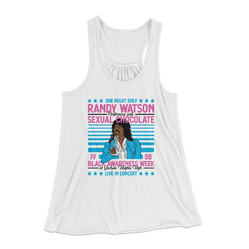 Randy Watson Sexual Chocolate Women's Flowey Tank Top cropped tank top