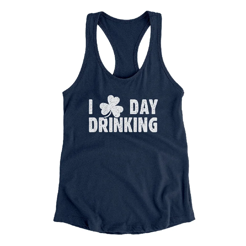 I Clover Day Drinking Women's Racerback Tank flexible tank top