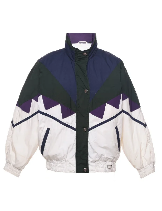 White Jacket - M Satin Jacket Silk Jacket Chiffon Jacket