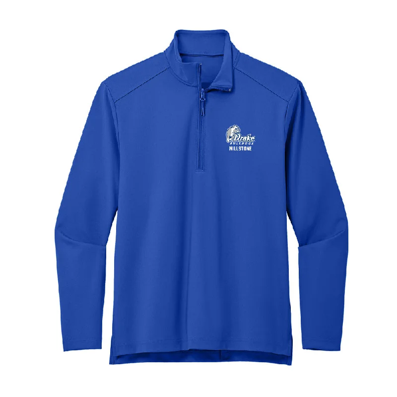 Drake - NCAA Women's Soccer : Paige Millstone - Premium Quarter Zip Jacket Insulated Jacket Fitted Jacket Loose Jacket Drake - NCAA Women's Soccer : Paige Millstone - Premium Quarter Zip Jacket Insulated Jacket Fitted Jacket Loose Jacket