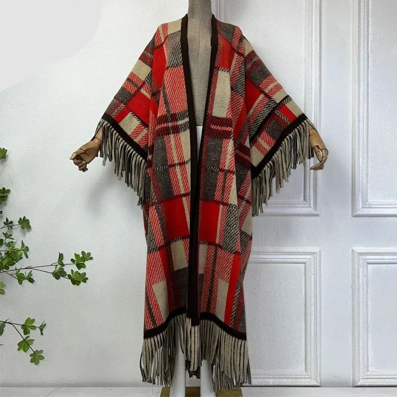 Cabin in the Woods Oversized Cardigan Solid Color Striped Floral Print