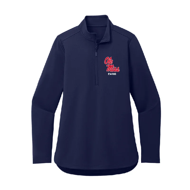 Ole Miss - NCAA Women's Soccer : Evie Ewing - Women's Premium Quarter Zip Jacket Lace Jacket Ribbed Jacket Sequined Jacket Ole Miss - NCAA Women's Soccer : Evie Ewing - Women's Premium Quarter Zip Jacket Lace Jacket Ribbed Jacket Sequined Jacket