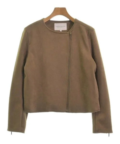 a day in the life UNITED ARROWS Motercycle Jackets A-Line Jacket Boat Neck Shawl Collar a day in the life UNITED ARROWS Motercycle Jackets A-Line Jacket Boat Neck Shawl Collar