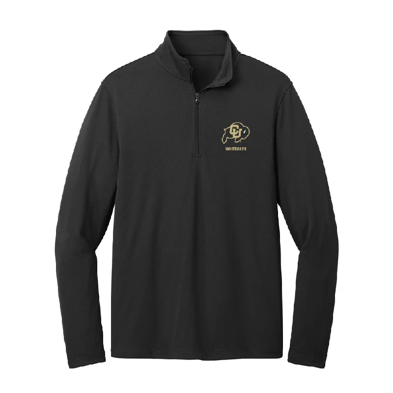 Colorado - NCAA Women's Soccer : Jordan Whiteaker - Lightweight Quarter Zip Jacket Plaid Jacket Tartan Jacket Houndstooth Jacket
