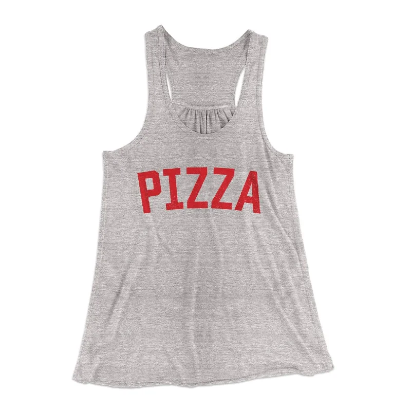 Pizza Women's Flowey Tank Top one shoulder tank