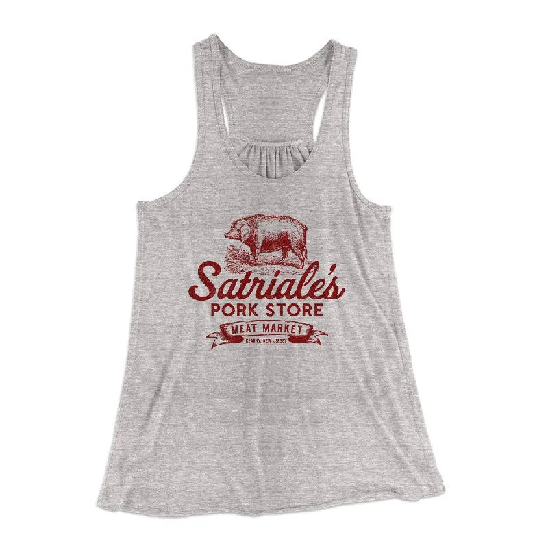 Satriale's Women's Flowey Tank Top crossback tank top