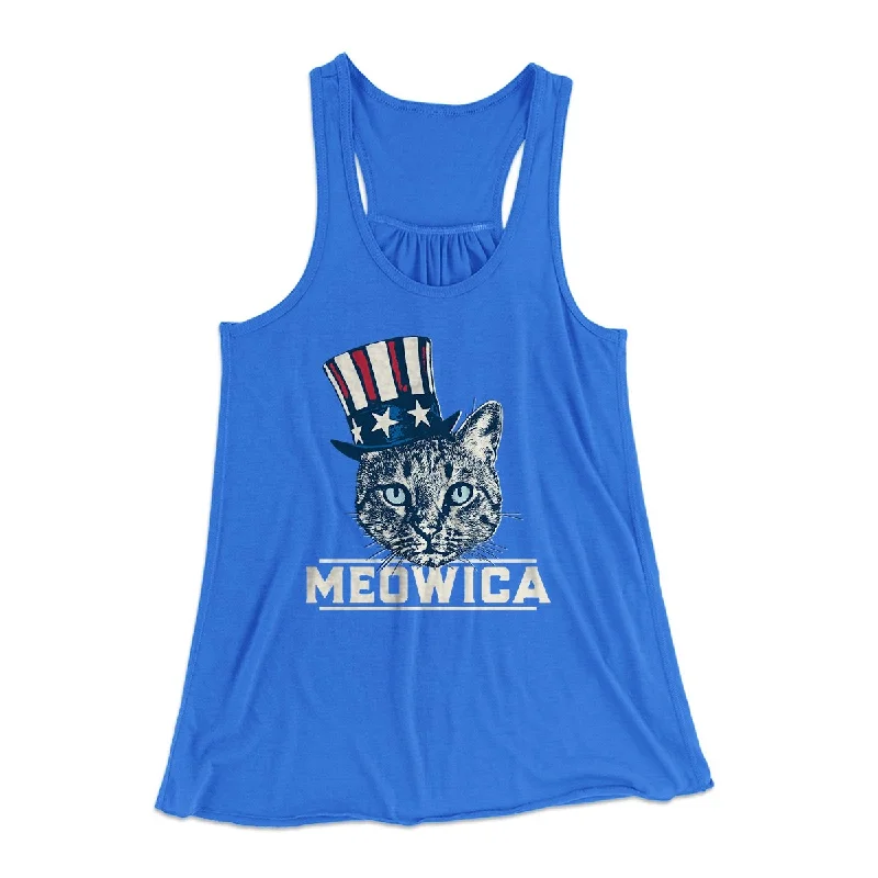 Meowica Women's Flowey Tank Top ivory tank top