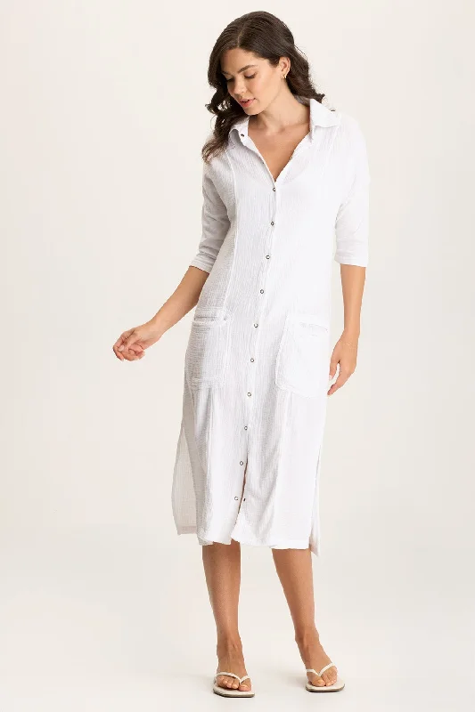 Hogues Plush Gauze Duster/Dress