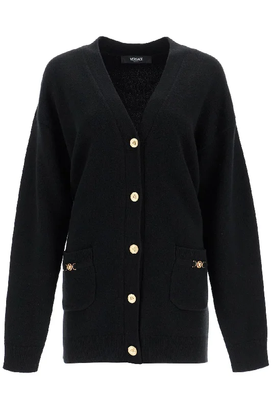 Boxy Wool And Cashmere Cardigan Chenille Brocade Lace