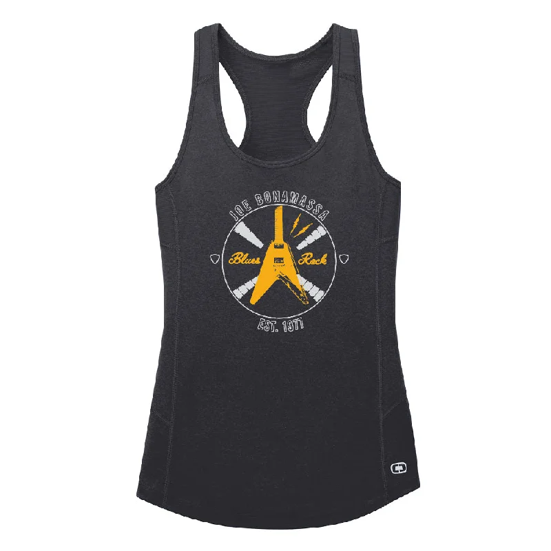 Electric Flying V Ogio Racerback Tank (Women) grey tank top