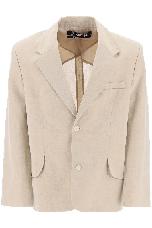 Single-breasted Jacket Titled The Knit Jacket Woven Jacket Fleece Jacket