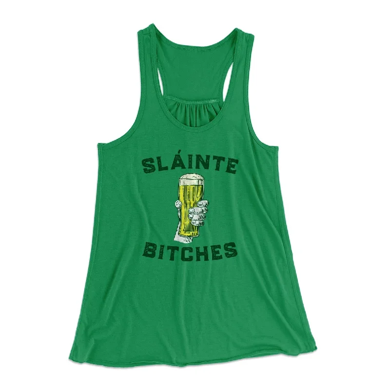 Sláinte Bitches Women's Flowey Tank Top mesh tank top