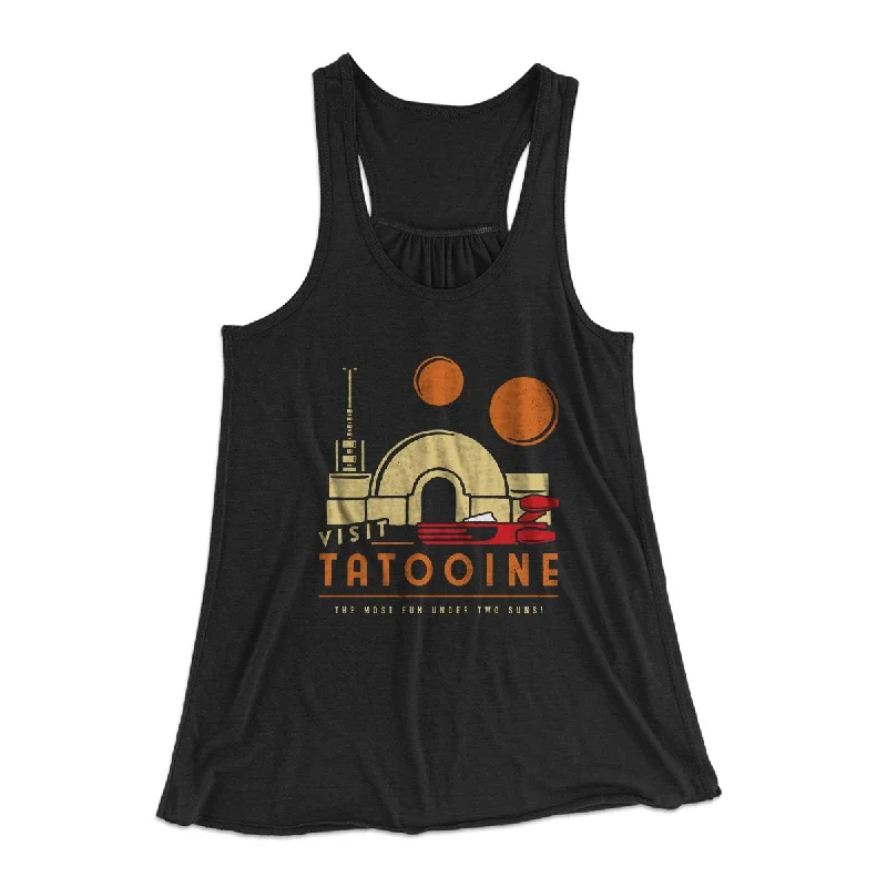 Visit Tatooine Women's Flowey Tank Top activewear tank top