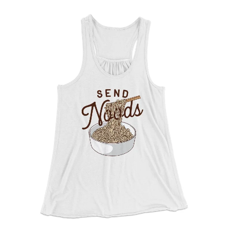 Send Noods Funny Women's Flowey Tank Top cute tank top
