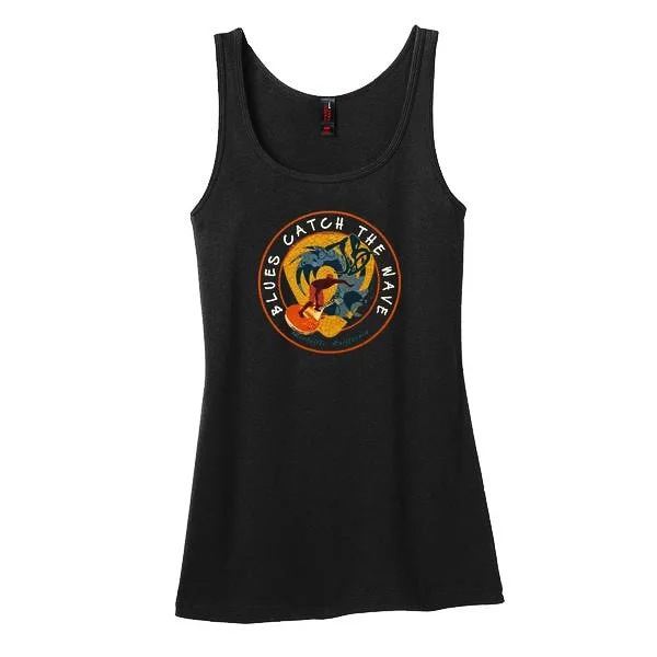 Blues Surfer Tank (Women) cherry red tank