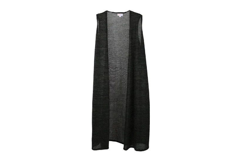 NEW LuLaRoe Green Long Cardigan Vest | XS Tailored Straight A-Line
