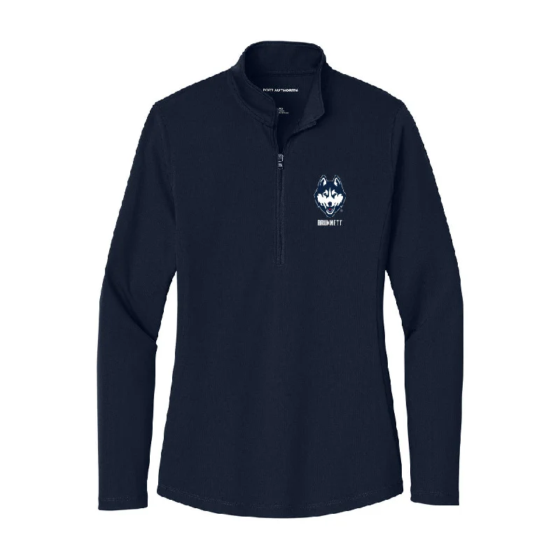 UConn - NCAA Women's Soccer : Austin Brummett - Women's Lightweight Quarter Zip Jacket Wool Jacket Cashmere Jacket Tweed Jacket UConn - NCAA Women's Soccer : Austin Brummett - Women's Lightweight Quarter Zip Jacket Wool Jacket Cashmere Jacket Tweed Jacket