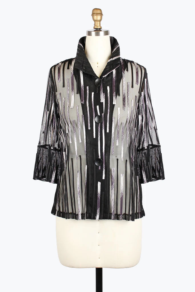 Damee 2419-MLT S25 Soutache Flare Jacket Snapped Jacket Toggled Jacket Drawstring Jacket Damee 2419-MLT S25 Soutache Flare Jacket Snapped Jacket Toggled Jacket Drawstring Jacket