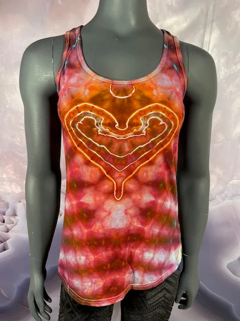 Small CornDog LADIES Tank #12 cherry red tank