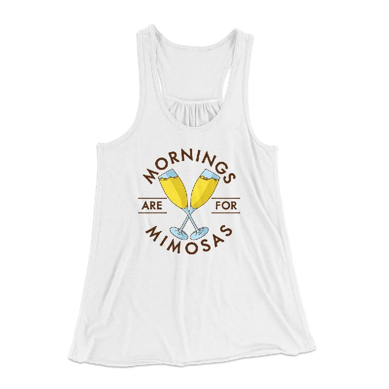 Mornings Are For Mimosas Women's Flowey Tank Top v-neck tank top