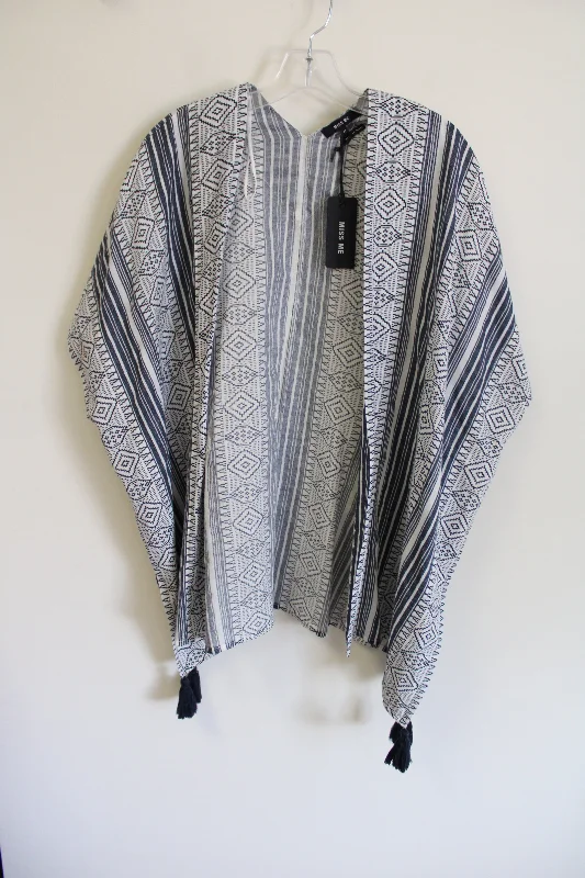 NEW Miss Me Dolman Tassel Cardigan | M Fleece Cardigan Nylon Polyester