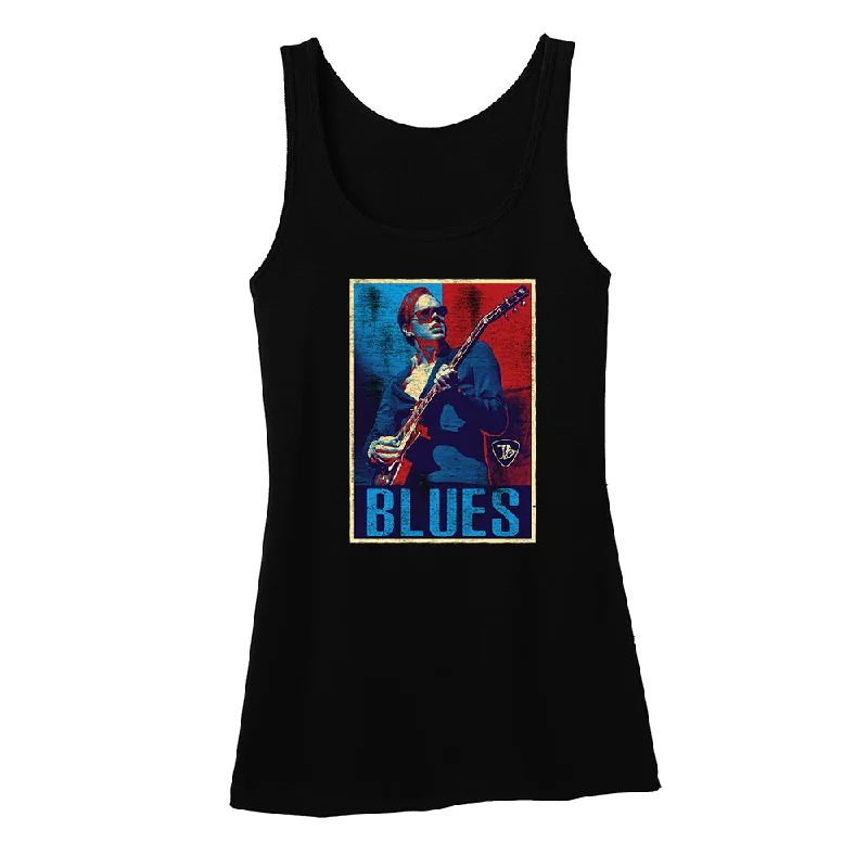 Blues Illustration Tank (Women) cold shoulder tank