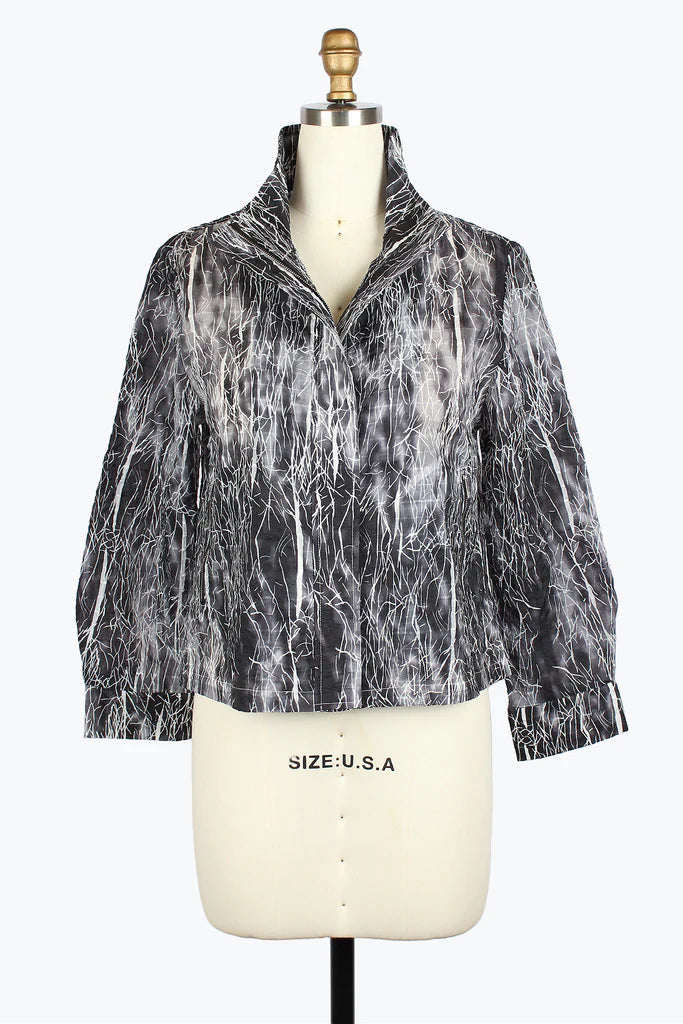 Damee 4950-BLK S25 Abstract Ultralight Biker Jacket Striped Jacket Polka Dot Jacket Floral Jacket Damee 4950-BLK S25 Abstract Ultralight Biker Jacket Striped Jacket Polka Dot Jacket Floral Jacket