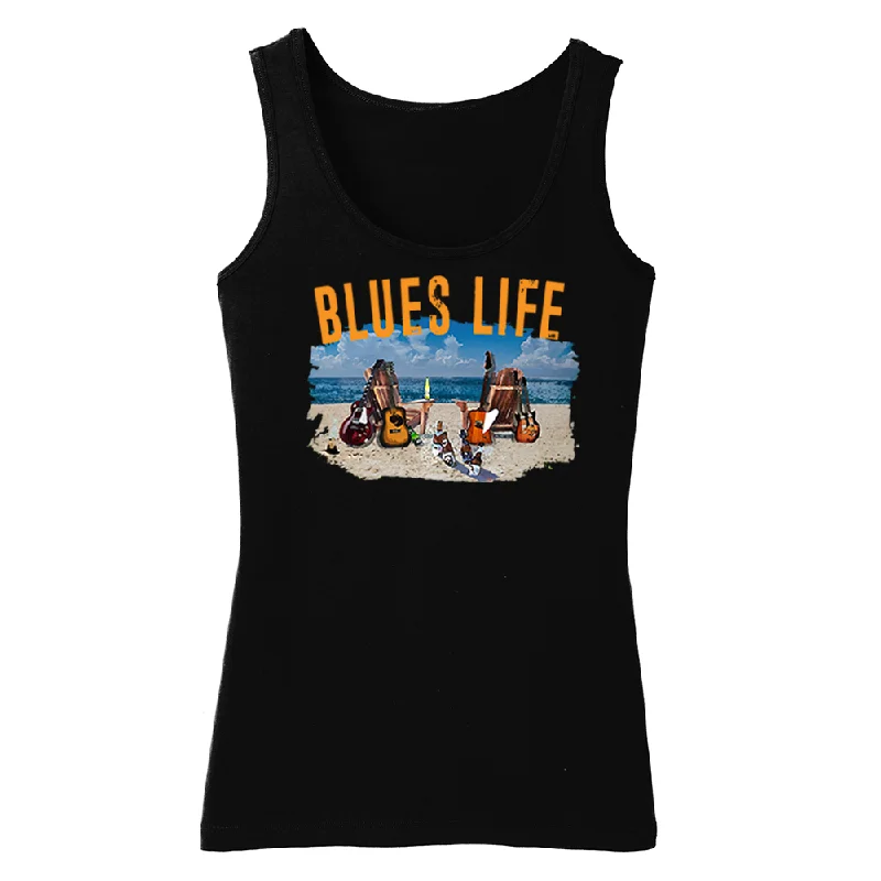 Blues Life Tank (Women) bronze tank top