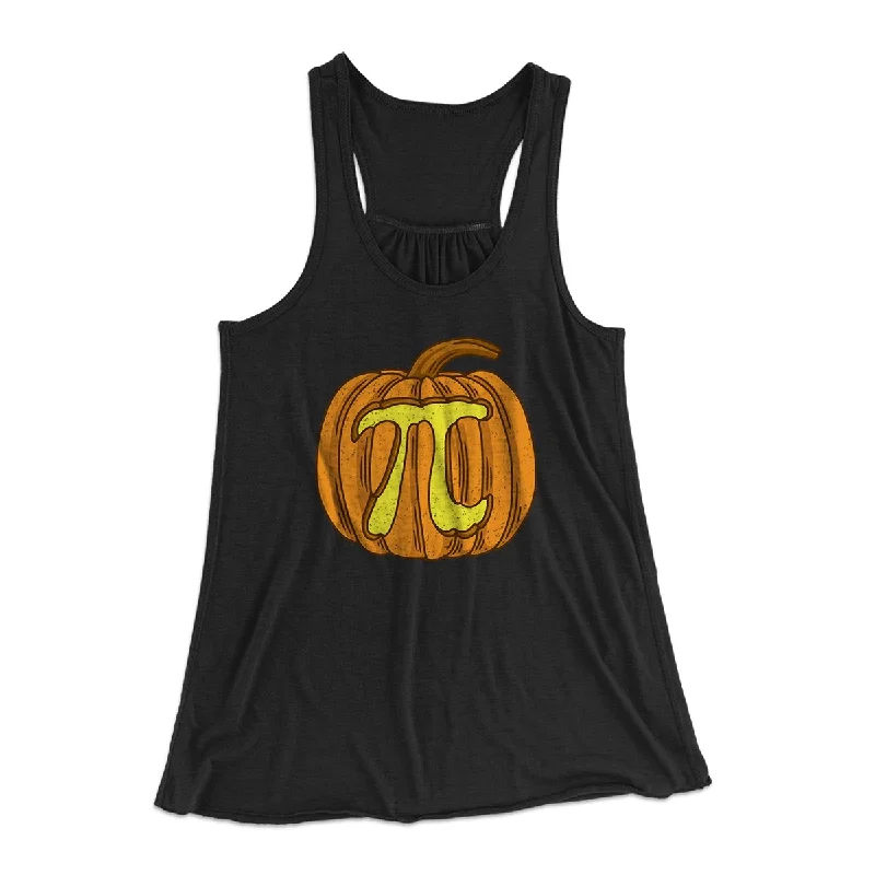 Pumpkin Pi Funny Thanksgiving Women's Flowey Tank Top essential tank top