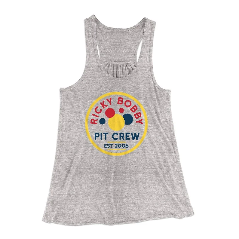 Ricky Bobby Pit Crew Women's Flowey Tank Top sexy tank top