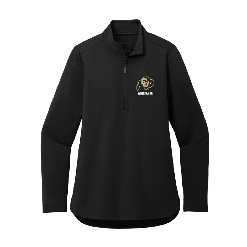 Colorado - NCAA Women's Soccer : Jordan Whiteaker - Women's Premium Quarter Zip Jacket V-Neck Jacket Boat Neck Jacket Square Neck Jacket