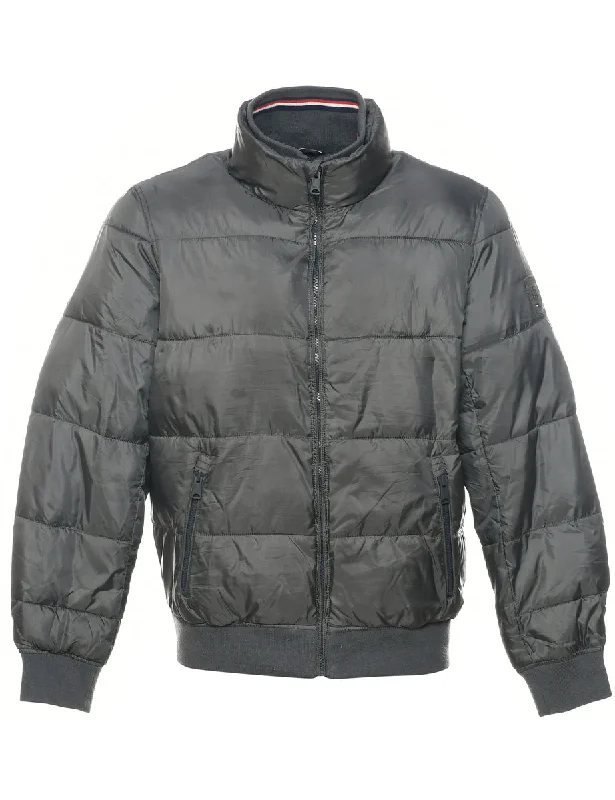 Tommy Hilfiger Puffer Jacket - M Faux Fur Jacket Real Fur Jacket Shearling Jacket
