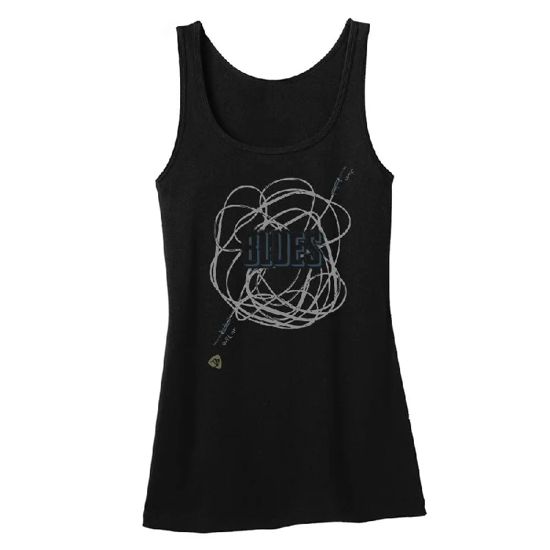 JB Tangled Up in Blues Tank (Women) low neck tank