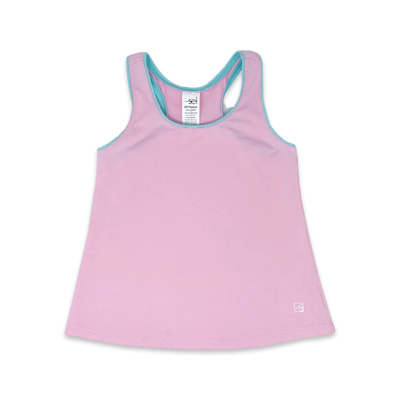Riley Tank - Cotton Candy Pink and Mint pastel tank top
