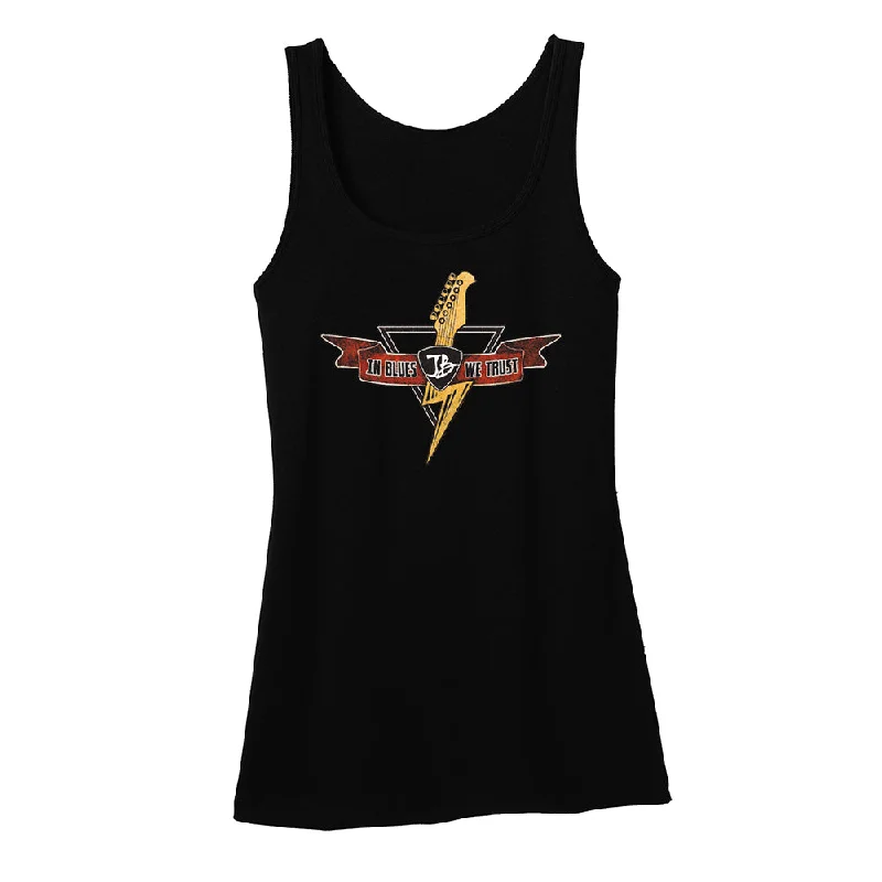 Blues Thunderbolt Tank (Women) tie dye tank
