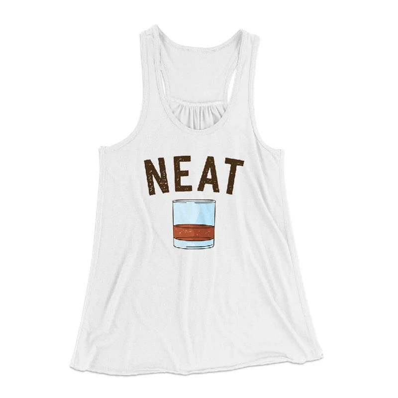 Whiskey- Neat Women's Flowey Tank Top sequin tank top