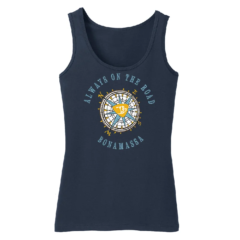 Always on the Road Compass Tank (Women) charcoal tank top