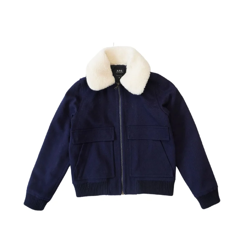 APC 'Bronze' Jacket - Women's 34 Snapped Jacket Toggled Jacket Drawstring Jacket