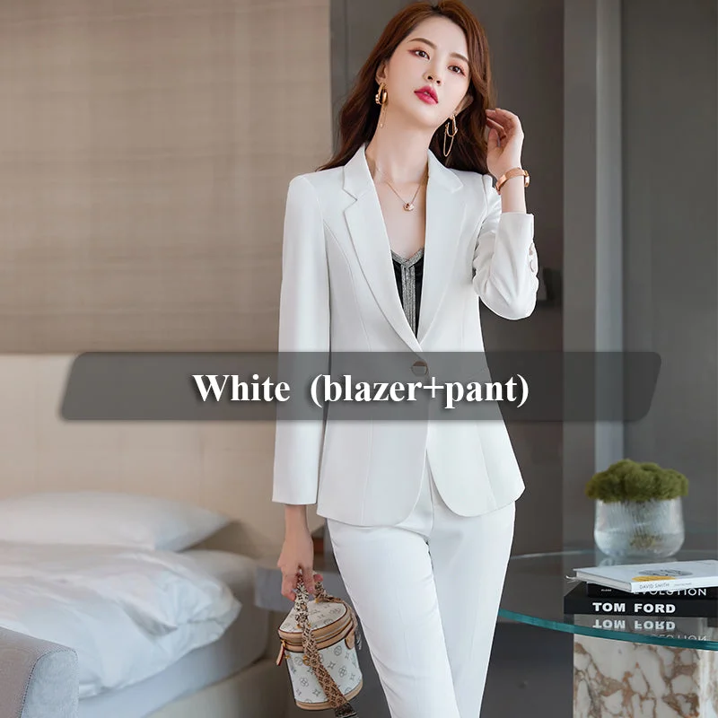 2 Piece white pant Suit
