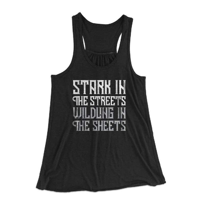 Stark in the Streets Wildling in the Sheets Women's Flowey Tank Top halter tank top