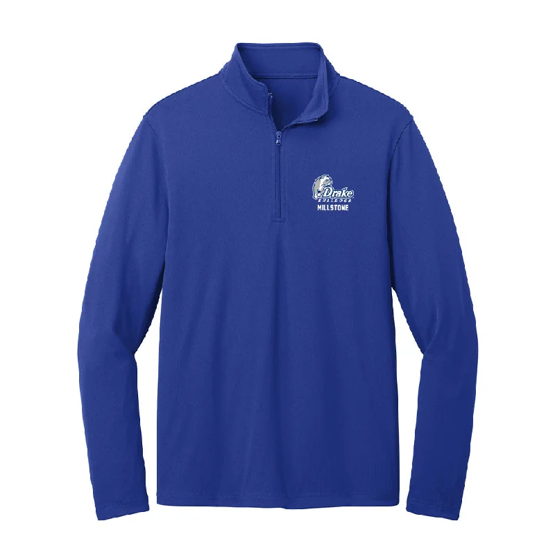 Drake - NCAA Women's Soccer : Paige Millstone - Lightweight Quarter Zip Jacket Belted Jacket Elasticated Jacket Padded Jacket Drake - NCAA Women's Soccer : Paige Millstone - Lightweight Quarter Zip Jacket Belted Jacket Elasticated Jacket Padded Jacket