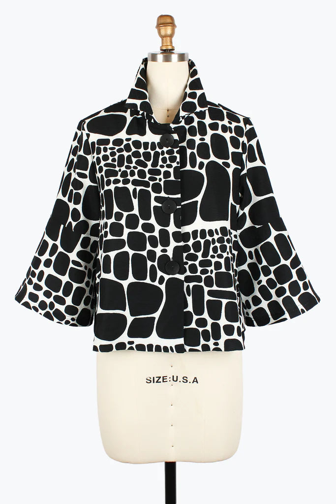 Damee 4962-BLK, Fuscha S25 Pebble Pattern Croped Jacket Fleece Jacket Down Jacket Parka Damee 4962-BLK, Fuscha S25 Pebble Pattern Croped Jacket Fleece Jacket Down Jacket Parka