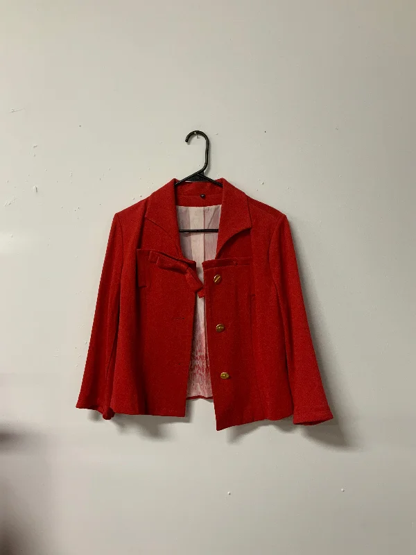 Cabi (6) red gold btn jacket Oversized Jacket Tailored Jacket Straight Jacket