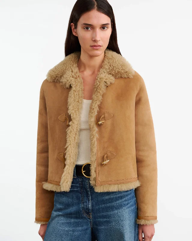 BENOITE SHEARLING JACKET Trench Coat Raincoat Waterproof Jacket